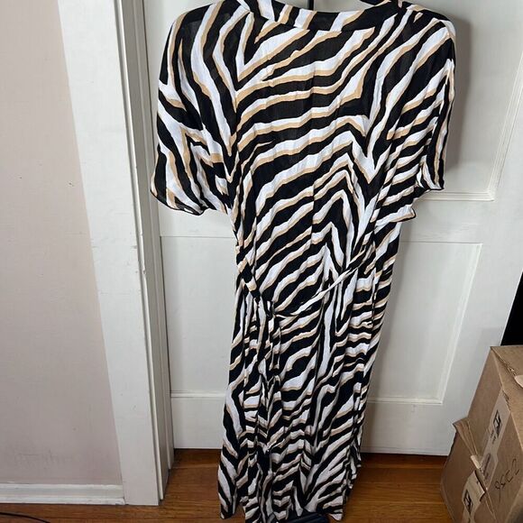 Trina Turk VIVANT MIDI WRAP DRESS Swim Cover Up NWT XS - Picture 6 of 9
